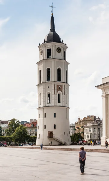 A torre sineira da Catedral. Vilnius, Lituânia — Fotografia de Stock