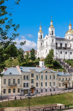 Kutsal varsayım Katedrali tepe ve kutsal ruh manastır varsayım. Vitebsk, Beyaz Rusya