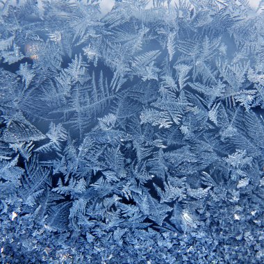 Penceredeki buz deseni