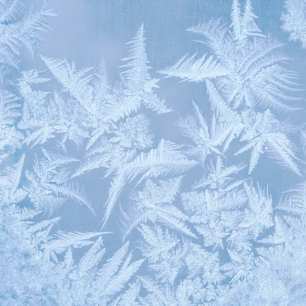 Μοτίβο πάγου στο παράθυρο — Φωτογραφία Αρχείου