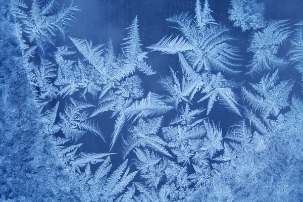 Frost pattern on the window — Stock Photo, Image