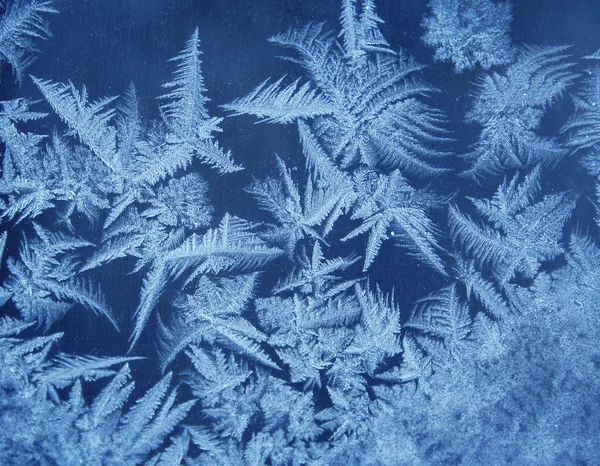 Frost pattern on the window — Stock Photo, Image