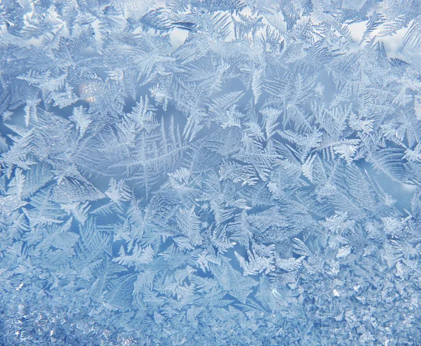 Modèle de givre sur la fenêtre Photos De Stock Libres De Droits