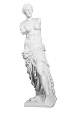 gypsum statue of a woman clipart