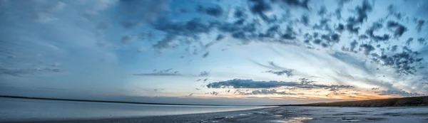 Sunset on the lake. Manych. Russia — Stock Photo, Image