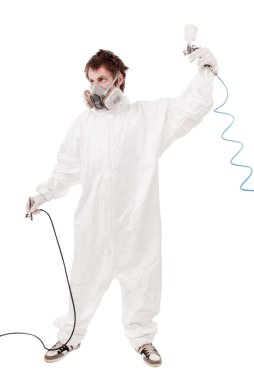 airbrush tabanca ile çalışan