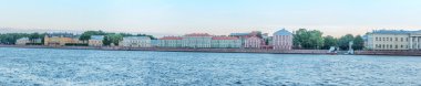 Saint Petersburg, Rusya 'da Neva Nehri' nin güzel manzarası