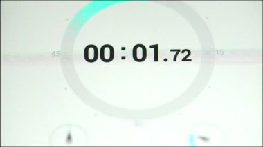 Kronometre. Zaman tükeniyor. Dur-seyretmek telefon yakın çekim.
