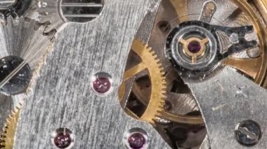 Saat mekanizması çalışır