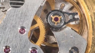 Saat mekanizması çalışır