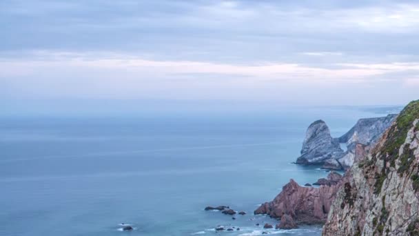 Cabo da Roca "Cape Roca" forma o continente mais ocidental da Europa continental. Portugal — Vídeo de Stock