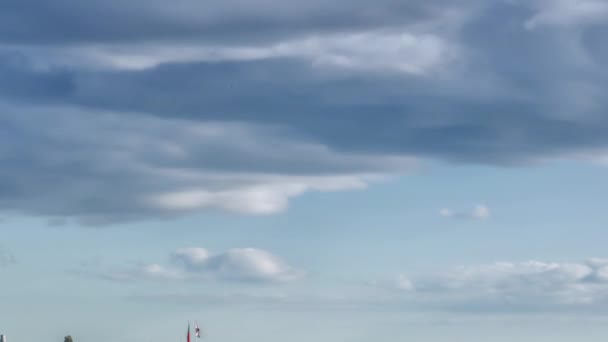 Lisbonne, Portugal skyline vers le château de Sao Jorge. — Video