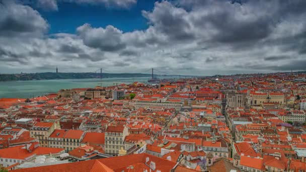 Lissabon ist die Hauptstadt Portugals. Es ist Kontinentaleuropas westlichste Hauptstadt. — Stockvideo