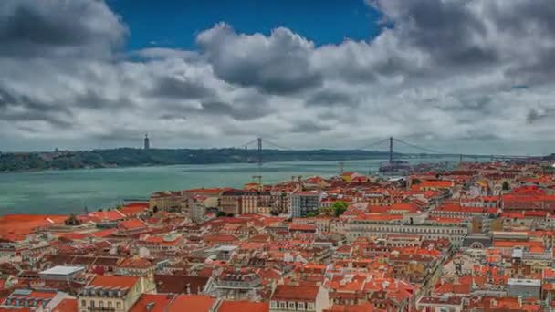 Lissabon ist die Hauptstadt Portugals. Es ist Kontinentaleuropas westlichste Hauptstadt. — Stockvideo