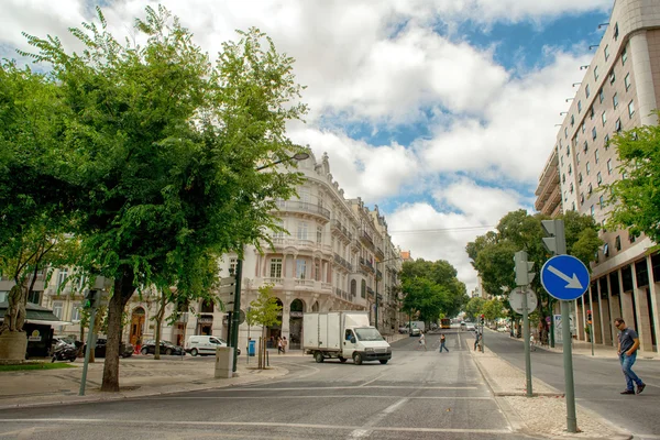 Rue romantique de Lisbonne — Photo