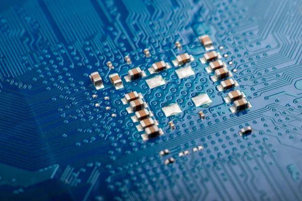 Microelectronic technology in computer industry — Stock Photo, Image
