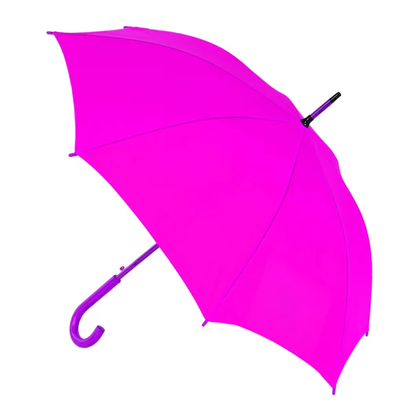 Parapluie violet sur fond blanc — Photo