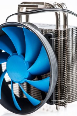 İşlemci beyaz arkaplanda izole edildi