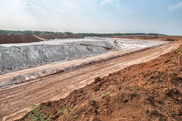 Mineração de argila — Fotografia de Stock