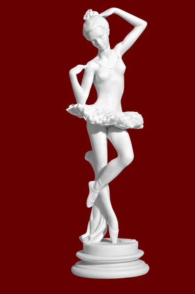 Estatuilla antigua de la bailarina bailarina. Imagen aislada . — Foto de Stock