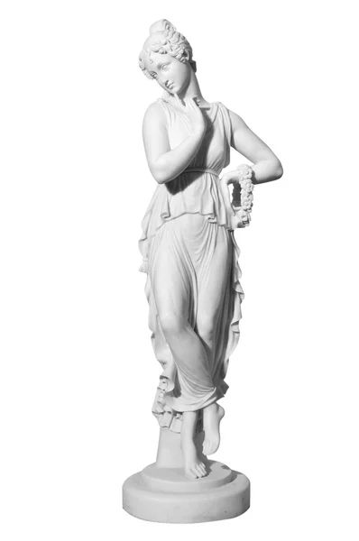Egy antik stílusú nő szobra — Stock Fotó