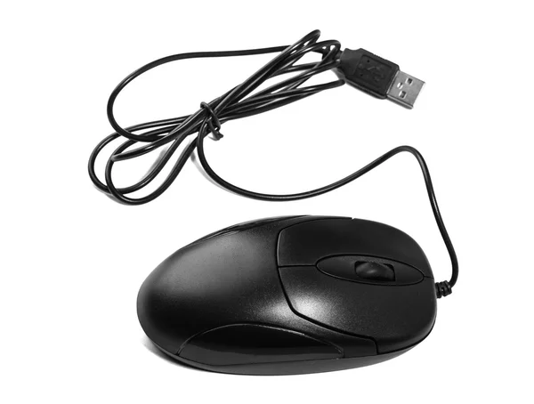 Mouse del computer isolato su uno sfondo bianco — Foto Stock