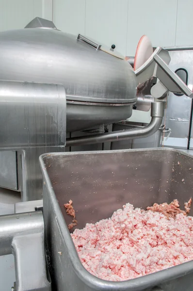 Seringa de vácuo para produção de salsichas, salsichas e assim por diante — Fotografia de Stock