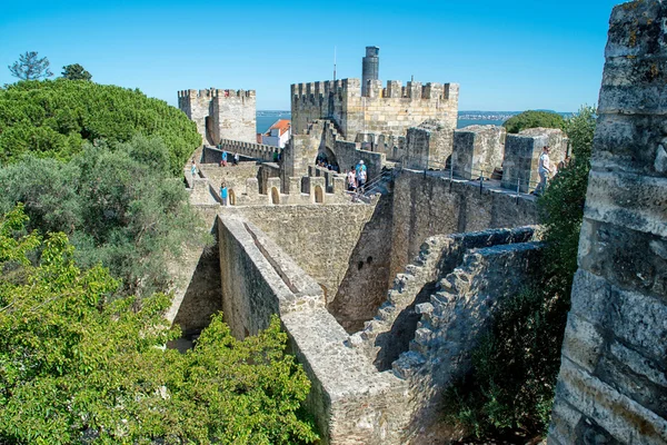 Château Sao Jorge à Lisbonne, Portugal — Photo