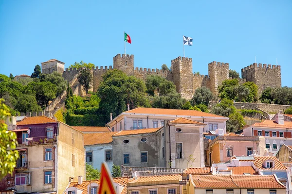 Kastély Sao Jorge, Lisszabon, Portugália Stock Kép