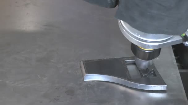 Máquina herramienta para trabajar metal — Vídeos de Stock