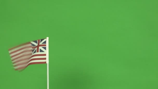 Real Continental flag of United States — Stock Video