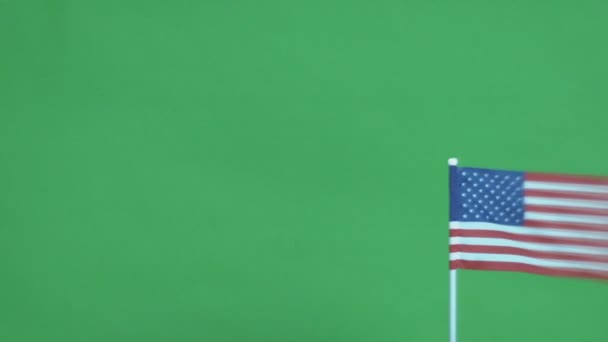 Real flag of the United States — Stock Video