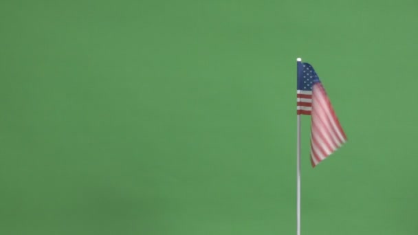 Real flag of the United States — Stock Video