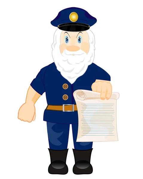 Man chief shows edict — Stock Vector