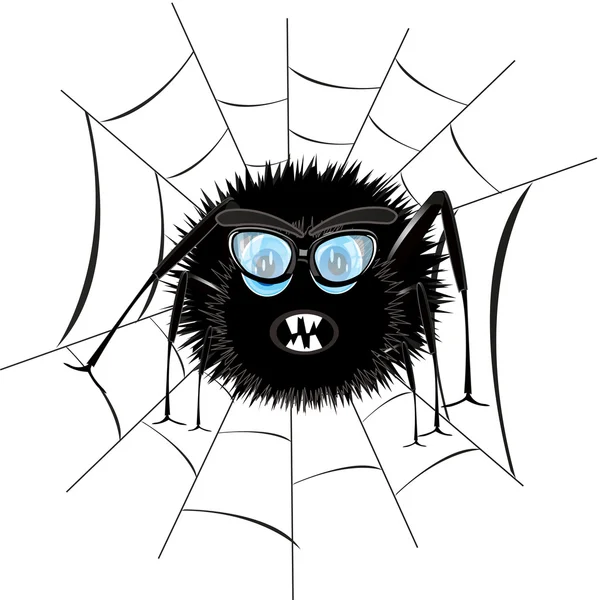 Αράχνη στον ιστό — Διανυσματικό Αρχείο
