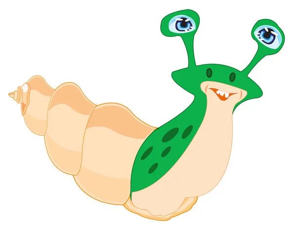 Escargot à Seashell — Image vectorielle