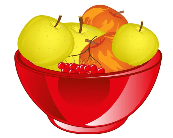 Cáliz de manzana roja — Vector de stock