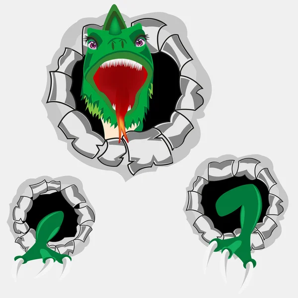Dragon du trou — Image vectorielle