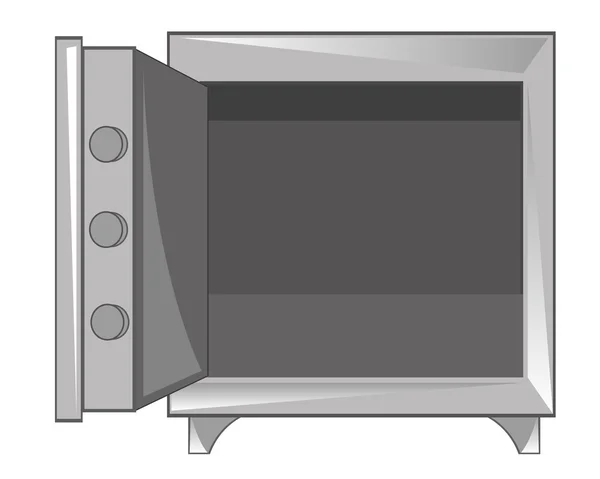 Lege kluis van metaal — Stockvector