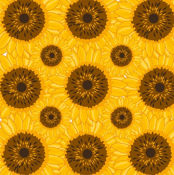 El patrón decorativo de la flor del girasol Vectores De Stock Sin Royalties Gratis