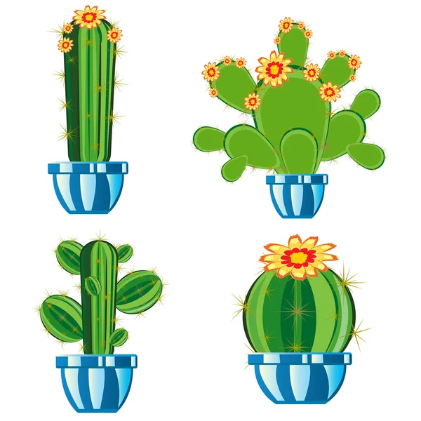 Cactus en pot — Image vectorielle