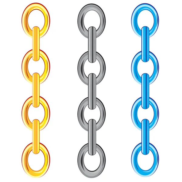 Chain from metal — Stock Vector