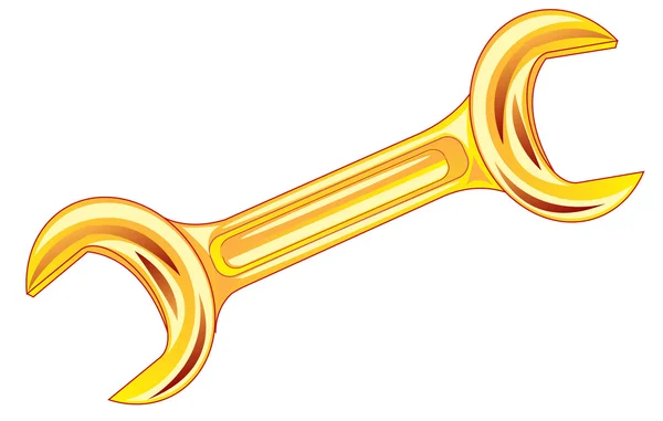 Llave de oro — Vector de stock