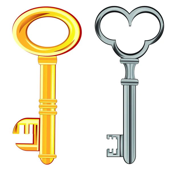 Zwei Schlüssel — Stockvektor