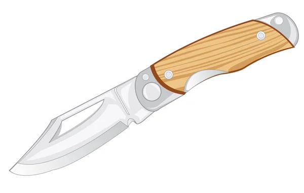 Cuchillo plegable — Vector de stock