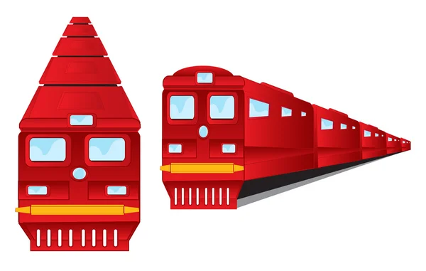 Due treni — Vettoriale Stock