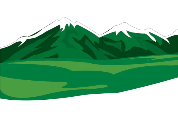 Paisaje de montaña — Vector de stock