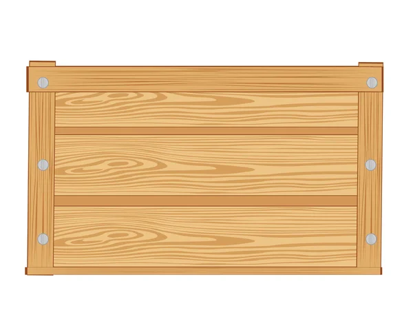 Wooden box — Stock Vector