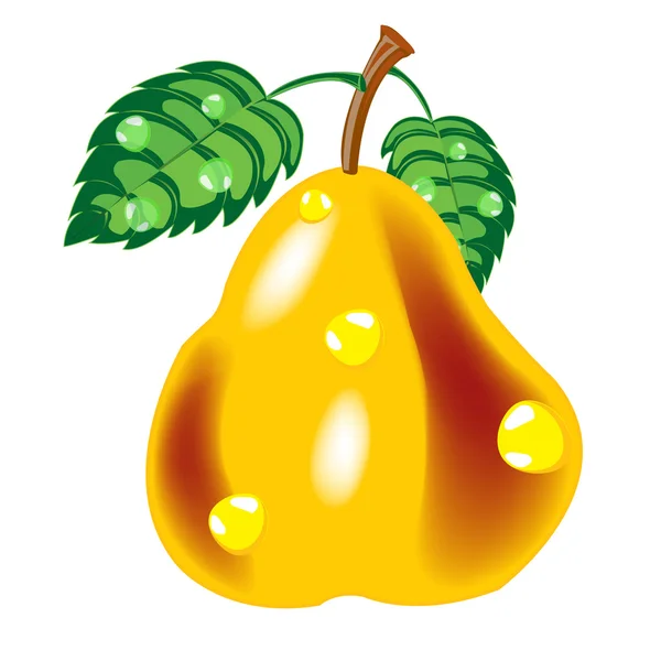 Kypsä päärynä — vektorikuva