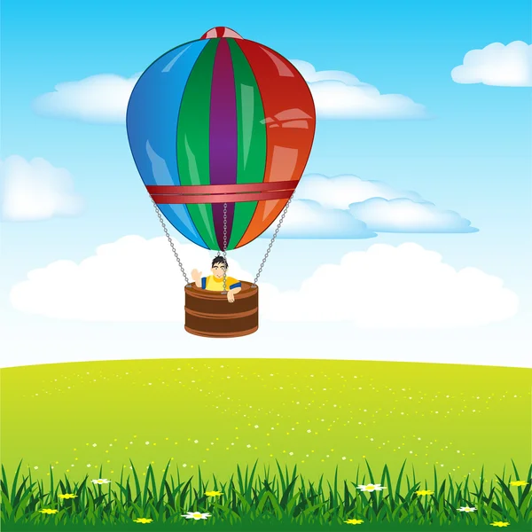 Воздушный шар на пол — стоковый вектор